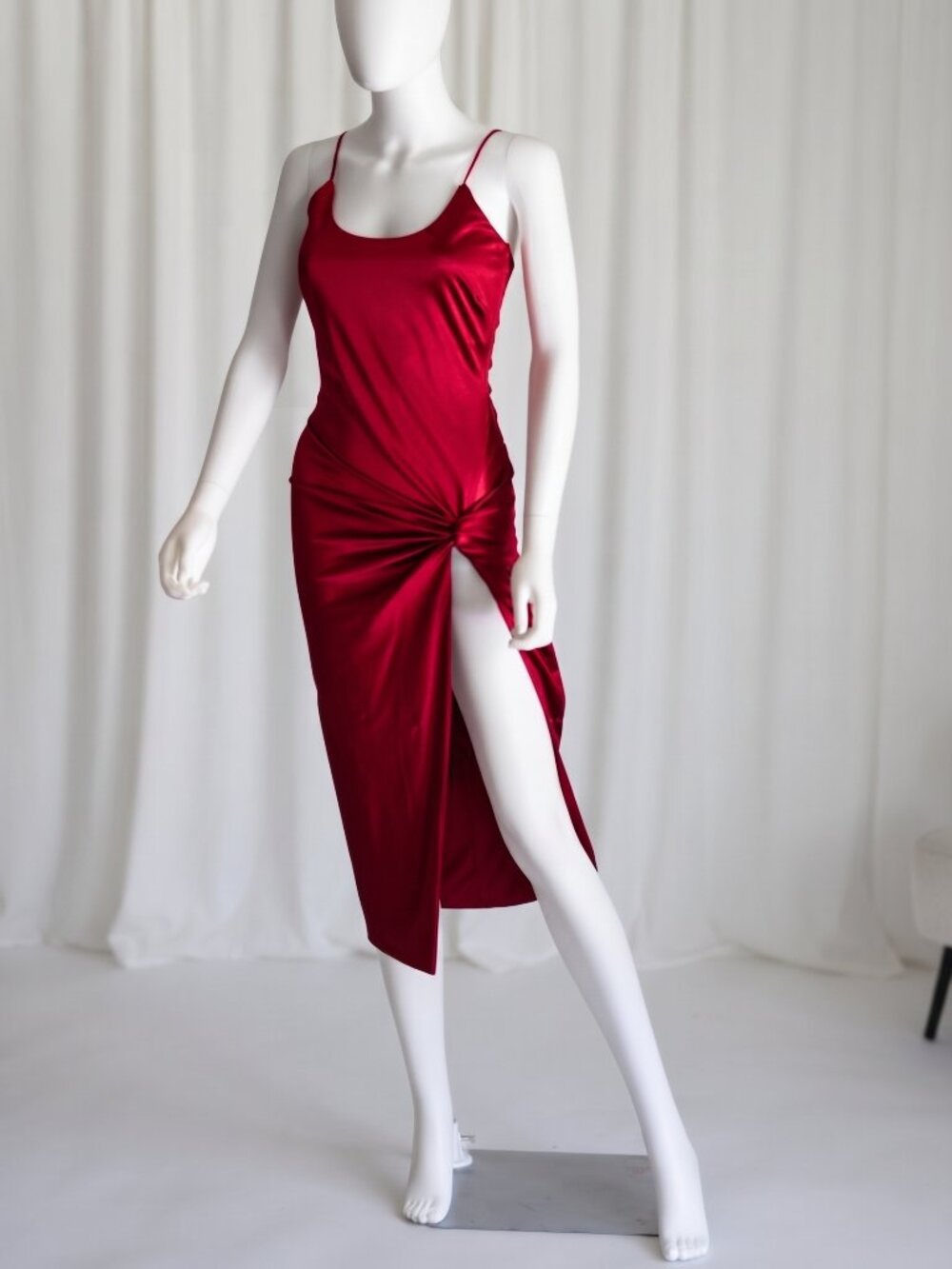 Red Satin JluxeLabel Dress